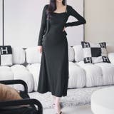 ブラック | 【17573】カーデ＆ツイストキャミワンピース	 | SneepDip