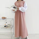 ピンク | 【17575】配色スリーブワンピース	 | SneepDip