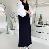 ネイビー | 【17575】配色スリーブワンピース	 | SneepDip