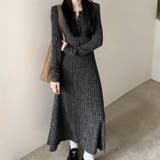 【17576】ふんわり柔らかリブワンピース	 | SneepDip | 詳細画像4 