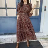 ブラウン | 【17577】レトロペイズリーロングワンピース	 | SneepDip