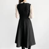 【17580】バイカラーロングワンピース	 | SneepDip | 詳細画像3 