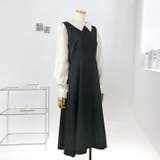 【17580】バイカラーロングワンピース	 | SneepDip | 詳細画像4 