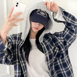 【17583】チェックフードシャツ	 | SneepDip | 詳細画像2 