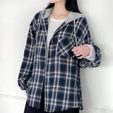 【17583】チェックフードシャツ	 | SneepDip | 詳細画像3 