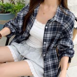 ネイビー | 【17587】チェックネルシャツ	 | SneepDip