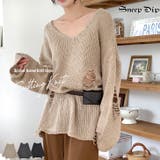 【17592】ダメージルーズフィットニット	 | SneepDip | 詳細画像1 