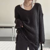 【17592】ダメージルーズフィットニット	 | SneepDip | 詳細画像5 