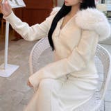 アイボリー | 【17593】ファーニットZIPフーディー	 | SneepDip