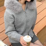 グレー | 【17593】ファーニットZIPフーディー	 | SneepDip