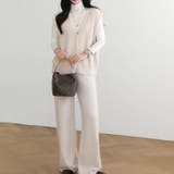 ベージュ | 【17594】ニットベスト＆パンツSET	 | SneepDip