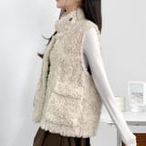 アイボリー | 【17596】エコファーベスト	 | SneepDip