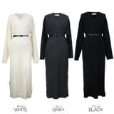 【17600】ベルト付きニットワンピース	 | SneepDip | 詳細画像12 