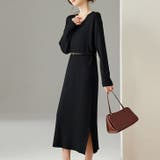 【17600】ベルト付きニットワンピース	 | SneepDip | 詳細画像4 