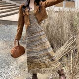 【17601】マルチカラーニットキャミロングワンピース | SneepDip | 詳細画像13 