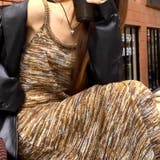 ブラウン | 【17601】マルチカラーニットキャミロングワンピース | SneepDip