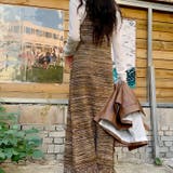 【17601】マルチカラーニットキャミロングワンピース | SneepDip | 詳細画像3 