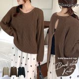 【17603】バックスリットニット	 | SneepDip | 詳細画像1 