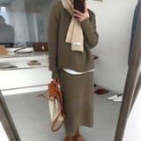 ブラウン | 【17604】ニットトップス＆スカート	 | SneepDip