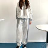 ホワイト | 【17612】バイカラースウェットセット	 | SneepDip