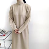 ベージュ | 【17615】タートルワンピース	 | SneepDip