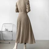 【17618】プリーツニットワンピース	 | SneepDip | 詳細画像3 