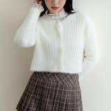 【17619】パールボタンシャギーカーディガン	 | SneepDip | 詳細画像2 