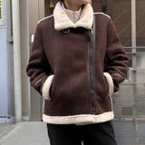 ブラウン | 【17620】フェイクムートンジャケット	 | SneepDip