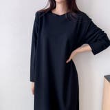 ネイビー | 【17622】バックデザインニュアンスワンピース | SneepDip