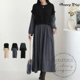 【17623】バイカラードッキングワンピース	 | SneepDip | 詳細画像1 