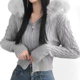 【17625】ケーブルニットフーディー	 | SneepDip | 詳細画像4 