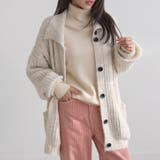 【17626】ルーズフィットボタンカーディガン	 | SneepDip | 詳細画像2 