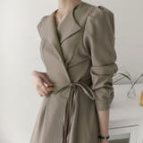 ベージュ | 【17629】ジャケットロングワンピース 	 | SneepDip