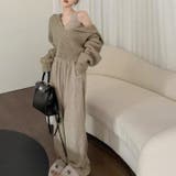 ベージュ | 【17632】ニット&パンツコーデ3点SET | SneepDip