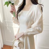 アイボリー | 【17634】バックリボンきれいめワンピース	 | SneepDip