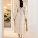 【17635】シャーリングフラワーワンピース	 | SneepDip | 詳細画像3 