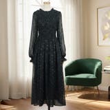 【17635】シャーリングフラワーワンピース	 | SneepDip | 詳細画像5 