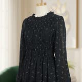 【17635】シャーリングフラワーワンピース	 | SneepDip | 詳細画像6 