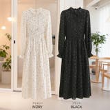 【17635】シャーリングフラワーワンピース	 | SneepDip | 詳細画像10 