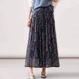 ブルー | 【17645】ペイズリーニュアンススカート	 | SneepDip