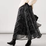 ブラック | 【17645】ペイズリーニュアンススカート	 | SneepDip