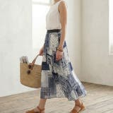 ネイビー | 【17646】パッチワークエスニックスカート	 | SneepDip