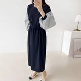 【17647】スリーブ切り替えワンピース	 | SneepDip | 詳細画像2 