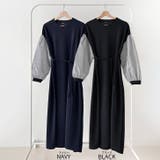 【17647】スリーブ切り替えワンピース	 | SneepDip | 詳細画像12 