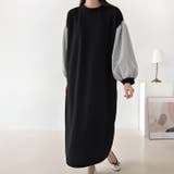 【17647】スリーブ切り替えワンピース	 | SneepDip | 詳細画像6 