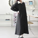 ブラック | 【17650】ラガーシャツワンピース	 | SneepDip