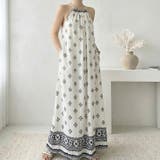 ホワイト | 【17652】エスニックマキシワンピース | SneepDip