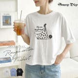 【17662】手描き風ネコイラストTシャツ	 | SneepDip | 詳細画像1 