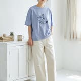 サックス | 【17662】手描き風ネコイラストTシャツ	 | SneepDip