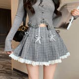 グレー | 【6139】チェックミニスカート	 | SneepDip